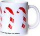 Cup&You Świąteczny zestaw podarunkowy CANDY BOX. Gotowy prezent. Herbata czarna bożonarodzeniowa 120g, mieszanka owocowa bożonarodzeniowa 40g, kubek ze świątecznym motywem, zaparzacz z zawieszką laską oraz po 6