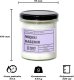 Cup&You Świeca sojowa naturalna zapachowa MIĘKKI KASZMIR- najlepsza aromatyczna bezpieczna ręcznie robiona w szklanym słoiczku 300ml 50h palenia na prezent upominek 3