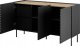 Cama Meble ML Komoda 3D2SZ ONDA 150x45x85 czarny 2