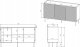 Cama Meble ML Komoda 3D2SZ ONDA 150x45x85 czarny 5