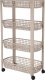 Koopman Mobilny wózek beżowy z 4 koszami 78,8x26x46,5cm 1