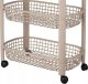 Koopman Mobilny wózek beżowy z 4 koszami 78,8x26x46,5cm 3