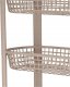 Koopman Mobilny wózek beżowy z 4 koszami 78,8x26x46,5cm 4