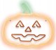 Dekoracja świąteczna Forever Light Neon LED dynia ścienny na USB 25x32,5x1,6cm halloween 1