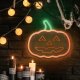 Dekoracja świąteczna Forever Light Neon LED dynia ścienny na USB 25x32,5x1,6cm halloween 4