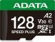 Karta ADATA Speed Plus MicroSDXC 128 GB Class 3 UHS-I/U3 A2 V30 (UD128GUI3V30A2SP-RA1) 1