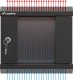 Lanberg ML SZAFA INSTALACYJNA RACK WISZĄCA 10" 6U 300X300 CZARNA DRZWI PRZESZKLONE (FLAT PACK) 10