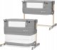 KinderKraft Kinderkraft Baby cot NESTE GROW light grey full wood KCNEGR00LGR000W 1