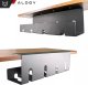 Alogy Organizer kabli pod blat półka na kable listwe przewody blat biurko biurkowy aluminiowy uchwyt Alogy 40cm Czarny 8