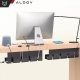 Alogy Organizer kabli pod blat półka na kable listwe przewody blat biurko biurkowy aluminiowy uchwyt Alogy 40cm Czarny 10