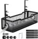 Alogy Organizer kabli pod blat półka na kable listwe przewody blat biurko biurkowy metalowy Alogy 34cm Czarny 13