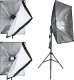 Zestaw studyjny Verk 2x 135w lampa światło soft box zestaw statyw domowe studio foto żarówka 2x 135w lampa światło soft box zestaw statyw domowe studio foto żarówka 8