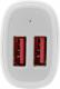 Ładowarka StarTech 2x USB-A 4.8 A  (USB2PCARWHS) 2