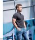 Ardon ARDONZIDYN - Męska koszulka polo z wstępnie pranej bawełny odporniejszej na blaknięcie kolorów materiał z silikonowym - ciemnoszara S 7