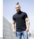 Ardon ARDONZIDYN - Męska koszulka polo z wstępnie pranej bawełny odporniejszej na blaknięcie kolorów materiał z silikonowym wykończeniem - brązowy 2XL 7