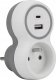 Plastrol Rozgałęźnik sieciowy jednokrotny + USB-A + USB-C 1