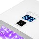 Lampa do paznokci Activeshop Lampa UV LED OCHO NAILS PRO X23 180W metalowa biała lustrzane wnętrze 7