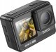 Kamera Hoco HOCO kamera sportowa z dwoma wyświetlaczami 1,3" + 2" anti-shake IPS 4K DV102 czarna 1