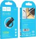 Adapter USB Hoco adapter Typ C (męski) do Typ C (żeński) z wyświetlaczem 2,4A 100W UA32 czarny 5