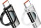 Adapter USB Hoco adapter Typ C (męski) do Typ C (żeński) z wyświetlaczem 2,4A 100W UA32 czarny 6