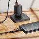 Adapter USB Hoco adapter Typ C (męski) do Typ C (żeński) z wyświetlaczem 2,4A 100W UA32 czarny 7