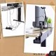 Alogy Organizer kabli pod blat półka na kable listwe przewody blat biurko biurkowy Alogy 55cm Czarny 3