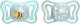 Chicco Smoczek uspokajający silikonowy PhysioForma LIGHT niebieski 2-6M CHICCO /2szt. 3
