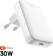 Ładowarka Fixed FIXED Slim GaN Travel Charger - ładowarka GaN USB-C z Power Delivery 30W biała - Gwarancja bezpieczeństwa. Proste raty. Bezpłatna wysyłka od 170 zł. 1