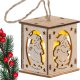 Verk Drewniany wiszący lampion na choinkę oświetlenie ozdoba świąteczna mikołaj Drewniany wiszący lampion na choinkę oświetlenie ozdoba świąteczna mikołaj 1