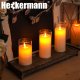 Dekoracja świąteczna Heckermann Świeca LED Heckermann 16400 3szt 2
