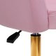 Activeshop 4Rico fotel obrotowy QS-BL14G aksamit różowe 8