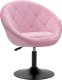 Activeshop 4Rico fotel obrotowy QS-BL12B aksamit różowe 1