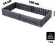 Kadax KADAX Warzywniak Podwyższona Grządka Skrzynia Ogrodowa Rabata Antracyt 150x75cm 1