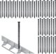 Kadax KADAX Szpilki Kołki Kotwy Do mocowania Agrowłókniny Obrzeży mocujące 25cm 50szt 1