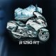 Topslang Koszulka motocyklowa z motocyklem na motor BMW GS R 1250 RT męska granatowa REGULAR XL 1