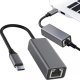 Alogy Przejściówka USB-C do Ethernet Adapter Alogy karta sieciowa LAN RJ45 GIGABIT 1000MBPS Czarna 1