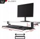 Alogy Uchwyt na mysz i klawiaturę pod biurko Alogy Desk Mount stojak podstawka Czarny 1