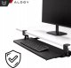Alogy Uchwyt na mysz i klawiaturę pod biurko Alogy Desk Mount stojak podstawka Czarny 4