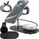 Ładowarka Alogy Ładowarka indukcyjna 3w1 do telefonu zegarka słuchawek  Alogy Qi Charger do Apple iPhone Watch AirPods Czarna 1