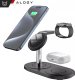 Ładowarka Alogy Ładowarka indukcyjna 3w1 do telefonu zegarka słuchawek  Alogy Qi Charger do Apple iPhone Watch AirPods Czarna 13