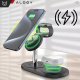 Ładowarka Alogy Ładowarka indukcyjna 3w1 do telefonu zegarka słuchawek  Alogy Qi Charger do Apple iPhone Watch AirPods Czarna 6