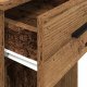 vidaXL vidaXL Stojak na komputer z szufladą, stare drewno, 35x45x77 cm 8