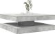 vidaXL vidaXL Stolik kawowy obrotowy 360 stopni Betonowy szary 90x90x34,5 cm 1