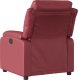 vidaXL Fotel rozkładany, czerwone wino, sztuczna skóra 3