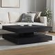 vidaXL vidaXL Stolik kawowy obrotowy 360 stopni czarny dąb 90x90x34,5 cm 2