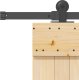 vidaXL vidaXL Drzwi przesuwne z osprzętem, 70x210 cm, lite drewno sosnowe 4