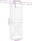 vidaXL vidaXL Drzwi przesuwne z osprzętem, 70x210 cm, lite drewno sosnowe 7