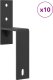 vidaXL System do montażu drzwi przesuwnych, 213 cm, stal, czarny 4