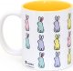 Cup&You Kubek Sunny Bunnies - kolorowy kubek 300ml na kawę i herbatę z uroczymi zajączkami - uniwersalny prezent, upominek na Wielkanoc 1