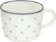 Cup&You Kubek w groszki biały - idealny do parzenia herbaty kawy, piekny prezent, upominek dla mamy, taty, babci, dziadka, niej i niego, teściowej 300ml 1